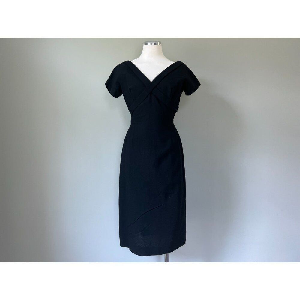 1950s Vintage Little Black Dress by Jerry Greenwald New Years Eve Gown Dresses